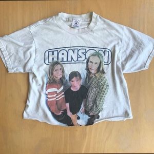 ❗️SOLD❗️90s Vintage Hanson Band T crop top
